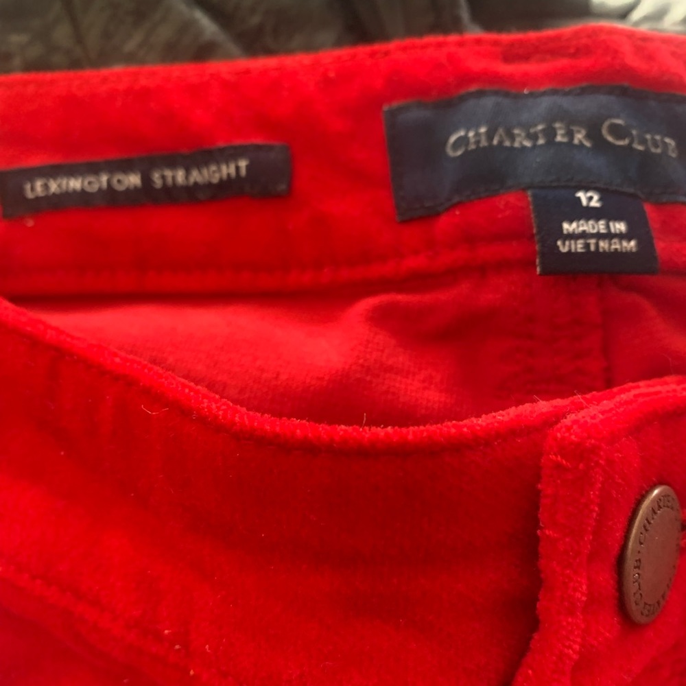 Faux Velvet 5 Pocket Jeans - Picture 2 of 3